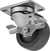 Corrosion-Resistant Casters with Rubber Wheels 