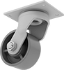 Extra-High-Capacity Trash-Container Casters with Metal Wheels