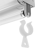 Image of ProductInUse. Front orientation. Light Bulb Holders. Light Socket Locking Clips.