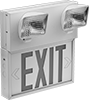 Backlit Exit Signs with Emergency Lights