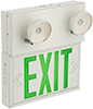 Backlit Exit Signs with Emergency Lights