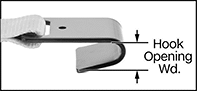 Image of Attribute. Side1 orientation. ZoomedIn view. Contains Annotated, Border. Ratchet Straps. Ergonomic Reverse-Action Ratchet Straps, Flat Hook.