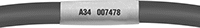 Image of ProductInUse. Front orientation. Label Printer Tape. Thermal-Transfer Label Printer Tape for Wire and Cable.