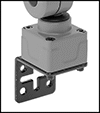Image of Specification. Front orientation. ZoomedIn view. Contains Border. Bracket Mount. Pivoting-Head Machine Lights.