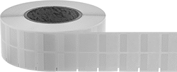 Image of Product. Front orientation. Label Printer Tape. Thermal-Transfer Label Printer Tape for Wire and Cable, Pre-Cut Wire and Cable Wrap.