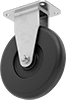 Corrosion-Resistant Casters with Rubber Wheels 