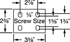 Image of Specification. Front orientation. Contains Annotated. Mounting Plate Style 2 . Corrosion-Resistant Casters with Rubber Wheels.
