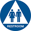 Image of Product. Front orientation. Signs. Restroom Signs, Restroom with Men and Women Symbols.