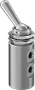 Image of Product. Front orientation. Directional Control Valves. Single-Action Air Directional Control Valves, Style D.