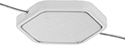 Image of Product. Adhesive Back/Fastener Mount. Front orientation. Workstation Lights. Under-Cabinet Puck Lights, Motion Sensor.