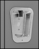 Image of Specification. Recessed Lift Up Latch. Front orientation. ZoomedIn view. Contains Border. Recessed Handle. Ventilated Lockers, Lift Up Latch.
