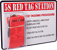 Image of Product. Front orientation. Tag Organizing Stations. 5S Discard Tag Organizing Stations.