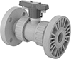 Plastic Flanged On/Off Valves