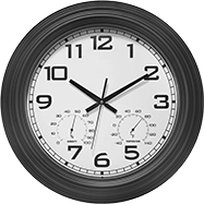 Image of Product. Front orientation. Clocks. Clocks, Style E.