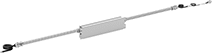 Image of Product. Bottom orientation. Batteries. Linear Bay Lights.