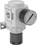 Image of Product. Front orientation. Compressed Air Regulators. Clean Room Compressed Air Regulators.