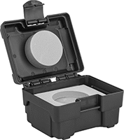 Image of Product. Protective Case. Front orientation. Magnetic Field Indicators. Calibrated-Dial Magnetic Field Indicators.