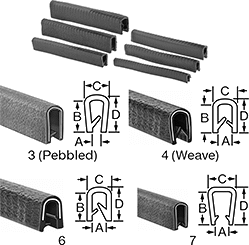 Image of Product. Front orientation. Contains Annotated, MultipleImages. Edge Trim. Reinforced Plastic Edge Trim Selector Packs.