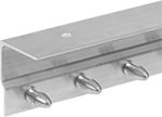 Image of Product. Front orientation. Strip Door Mounting Plates. Strip Door Mounting Plates, For Press-On Strips.