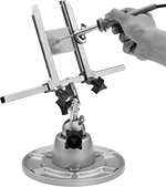 Image of ProductInUse. Front orientation. Vises. Tilting-Head Circuit Board Vises.