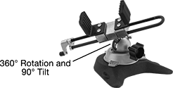 Image of Product. 9" Max. Jaw Opening. Front orientation. Contains Annotated. Vises. Extra-Wide-Opening Tilting-Head Bench Vises, With Flat Jaws, Fixed Base, 1 1/2" Wide Jaw, 9" Maximum Jaw Opening, Freestanding.