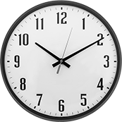 Image of Product. Front orientation. Clocks. Auto-Adjust Clocks, Style F.