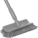 Image of Product. Front orientation. Scrub Brushes. Multiangle Scrub Brushes with Extended-Reach Handle, Style D.