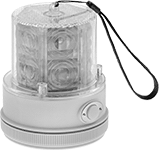 Image of Product. Front orientation. Indicator Lights. Solar-Powered Flashing Indicator Lights, Portable with Magnetic Base.