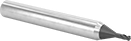 Image of Product. Front orientation. End Mills. Miniature Carbide Rounded-Edge Square End Mills, 4 Flutes.
