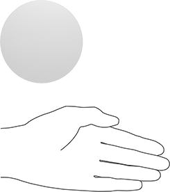 Image of Product. Side1 orientation. Contains SizingReference. Pressure-Rated Borosilicate Glass Disc, Annealed, 3-1/2" Diameter, 3/4" Long.