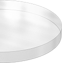 Image of Product. Front orientation. Glass. Pressure-Rated Borosilicate Glass Discs.