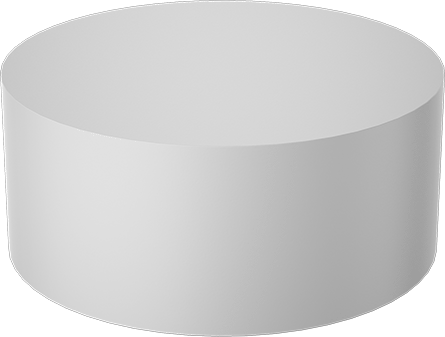 Image of Product. Front orientation. Easy-to-Machine Wear-Resistant Cast Nylon Disc, 14" Diameter, 6" Long.