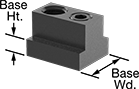 Image of Product. Front orientation. Contains Annotated. T-Slot Nuts. Secure-Hold T-Slot Nuts.