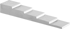 Image of Product. Front orientation. Thickness Gauge Calibration Blocks. 5 Steps.