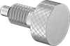Knob-Grip Retractable Spring Plungers