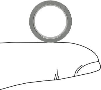 Image of Product. Side1 orientation. Contains SizingReference. Press-Fit Drill Bushing, 0.5" ID, 5/8" OD, 1/2" Long.