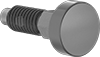 Knob-Grip Retractable Spring Plungers