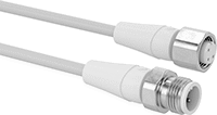 Image of Product. M12 Plug × Socket. Front orientation. Metric Circular Cords. Food Industry M12 Cords, M12 Plug × Socket.