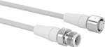 Image of Product. Socket × Plug. Front orientation. Metric Circular Cords. Tubular Machine Lights, M12 Connection.