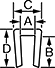 Image of Attribute. Front orientation. Contains Annotated. Plastic Edge Trim, Style 1.