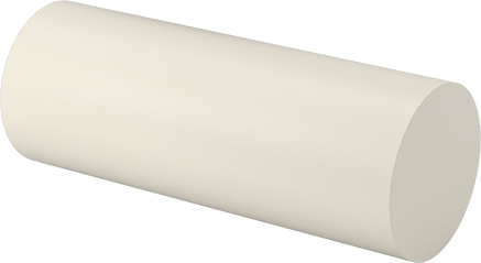 Image of Product. Front orientation. Easy-to-Machine Wear-Resistant Cast Nylon Rod, 4-1/2" Diameter, 1 Foot Long.