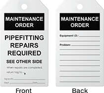Image of Product. Front orientation. Contains Annotated, MultipleImages. Tags. Maintenance Tags, Maintenance Order—Pipefitting Repairs Required.