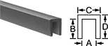 Image of Specification. Style 1. Front orientation. Contains Annotated, MultipleImages. Style 1. Rubber Edge Trim Selector Packs.