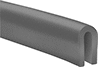 Image of Product. Front orientation. Edge Trim. Rubber Edge Trim, Style 4.