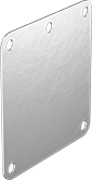 Image of Product. Front orientation. Raceway and Fittings. Corrosion-Resistant Washdown Raceway and Fittings, Caps.