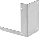 Image of Product. Front orientation. Raceway and Fittings. Corrosion-Resistant Washdown Raceway and Fittings, Mounting Brackets, Wall Mount.