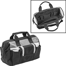 Image of Product. Front orientation. Contains Inset. Tool Bags. Tool Bags with Zipper Closure, Style A.