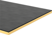 Image of Product. Front orientation. Foam. Tool-Organizing Foam, Black and Yellow.