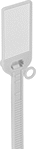 Image of Product. Back orientation. Cable Ties. Cable Ties with ID Tag, Style H.