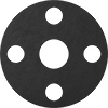 Oil-Resistant Compressible Buna-N Pipe Gaskets with Bolt Holes